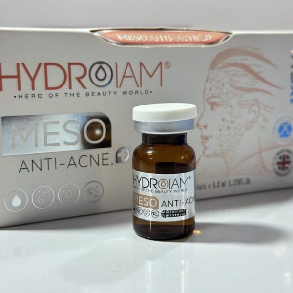 #616 پنج عددمزوژل آنتی آکنه+ یک عدد هدیه Meso Anti Acne HYDROIAM ویال پنج میل