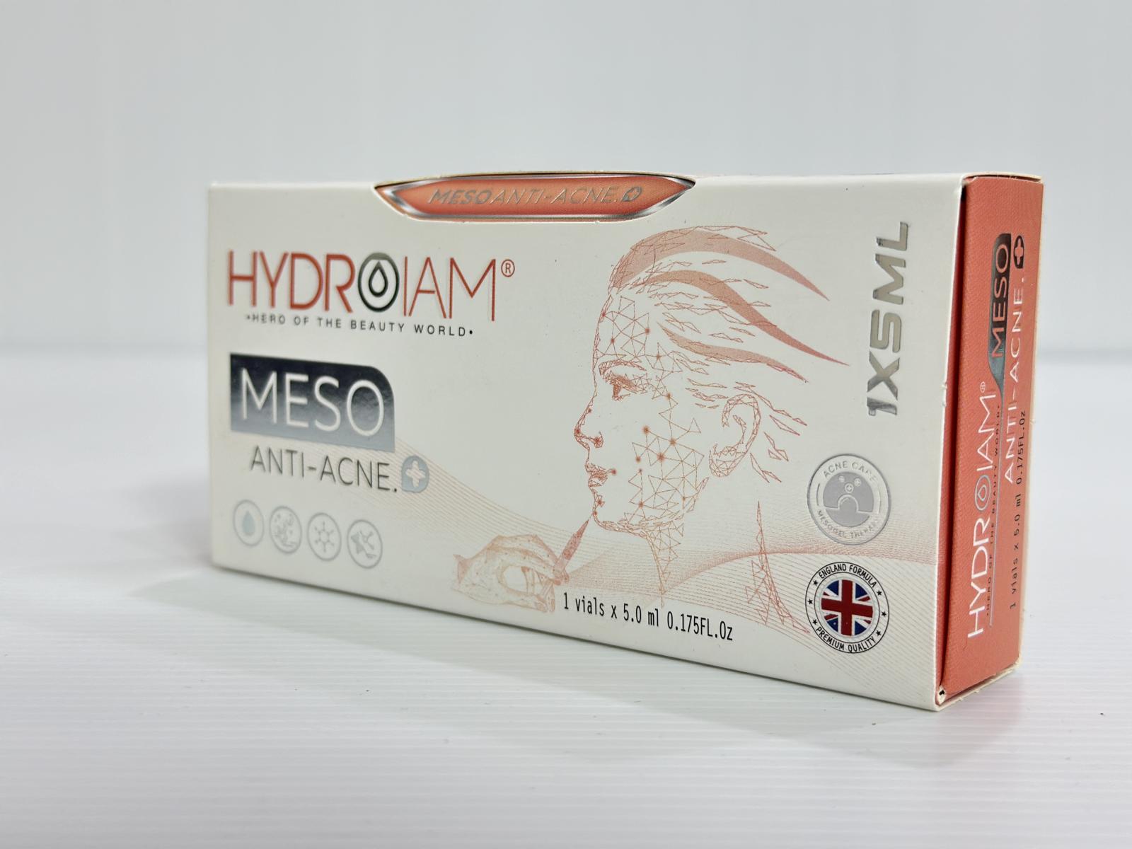 #616 پنج عددمزوژل آنتی آکنه+ یک عدد هدیه Meso Anti Acne HYDROIAM ویال پنج میل - Image 2