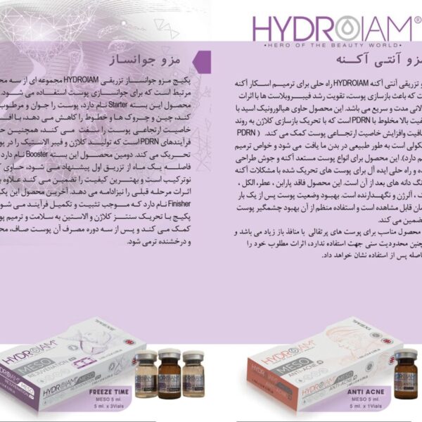 مزو HYDROIAM MESO FREEZE TIME سه ویال پنج میل #615