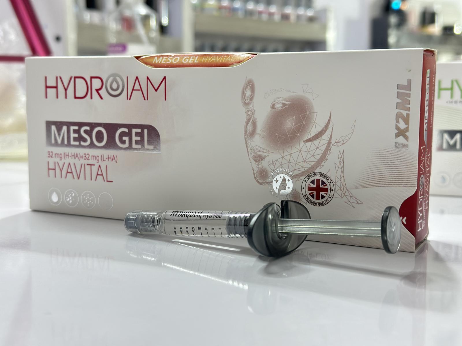 #611 مزوژل HYDROIAM MESO GEL HYAVITAL سرنگ 2میل - Image 5